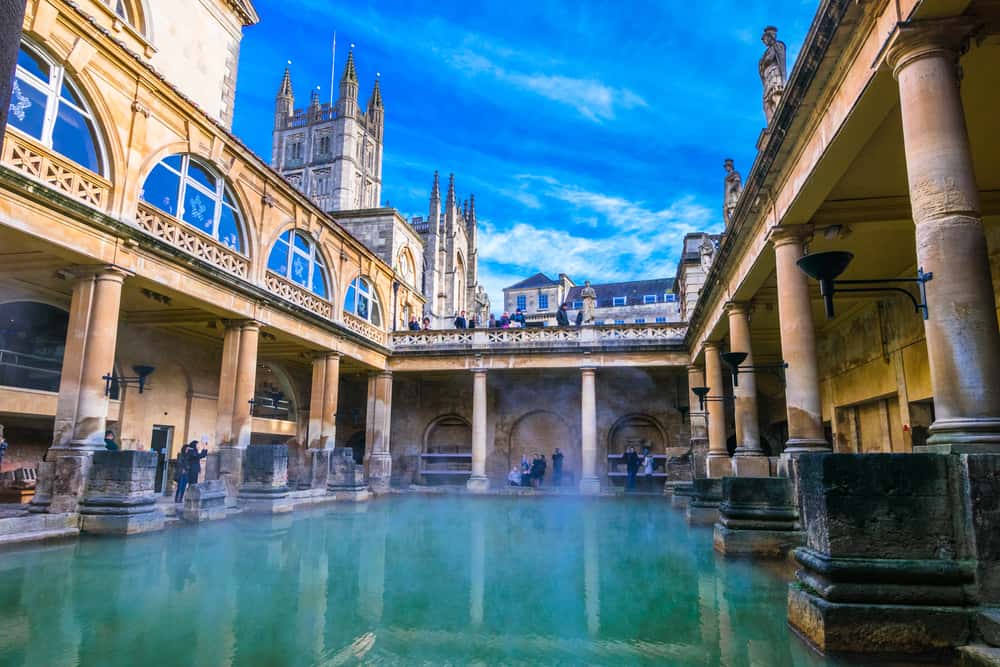 Picture of the old roman baths in Bath, England