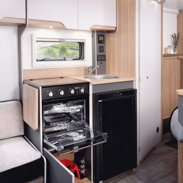 kitchen area inside of the Bailey Discovery D4-4